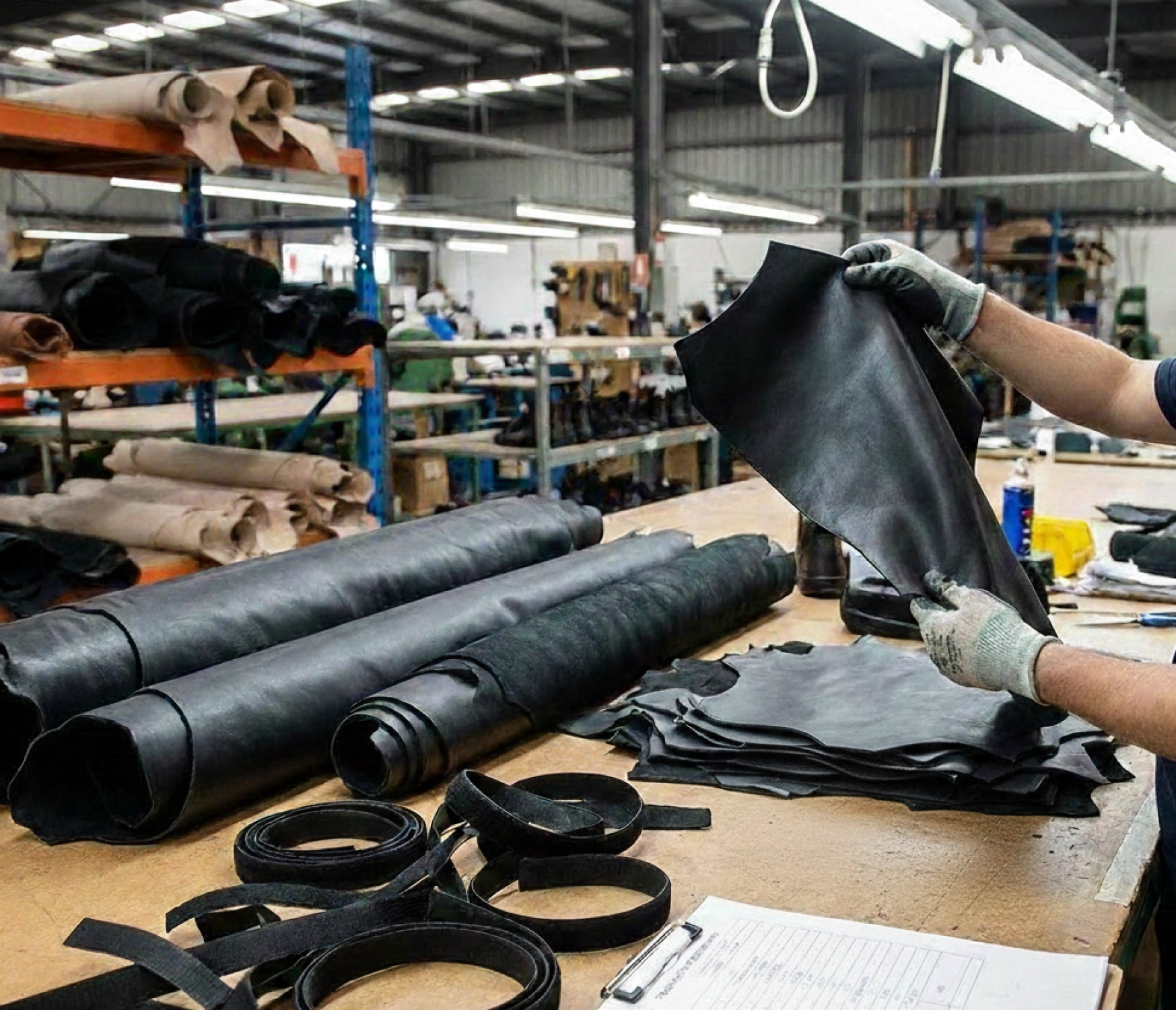 Raw Material Reception & Leather Preparation